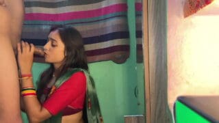 New Indian xxx video sexy bhabhi give blowjob and tight pussy fucking with driver