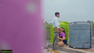 Indian Porn Sex Videos horny milf aunty sex with young boy on roof