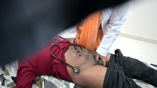 Hindi XXX HD Porn Lady doctor helping patient to cum while checkup
