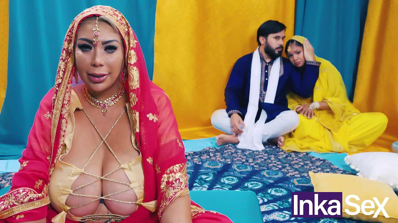 qorno com Busty Indian Stepmother Fucks Her daughter Husband and Gets Her Pussy Filled with Cum