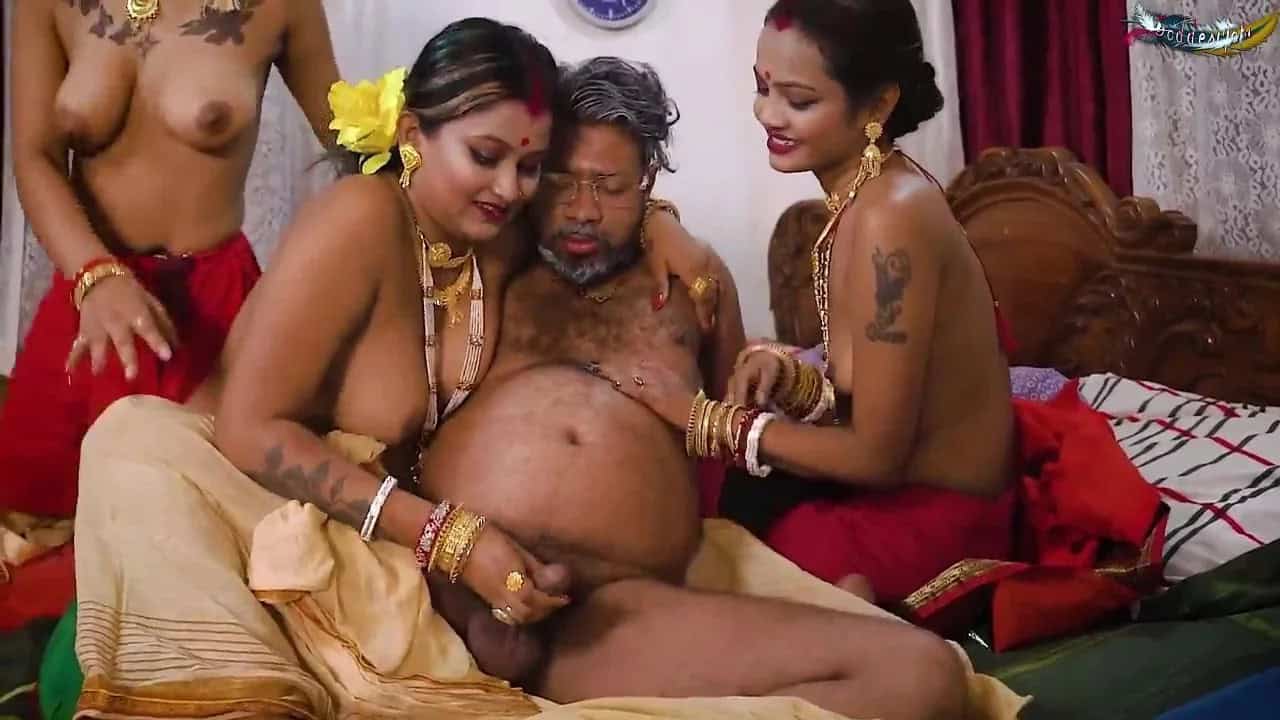 Tharki Budha ka Suhagraat 2025 Goddesmahi Hindi Uncut Hot Video
