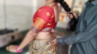xhamster19 Desi Hindi Porn Beautiful village bhabhi sex with brother in the kitchen