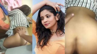 Fsiblog Cute Girlfriend in White check Shirt Blowjob and Doggy Style Fucking full videos