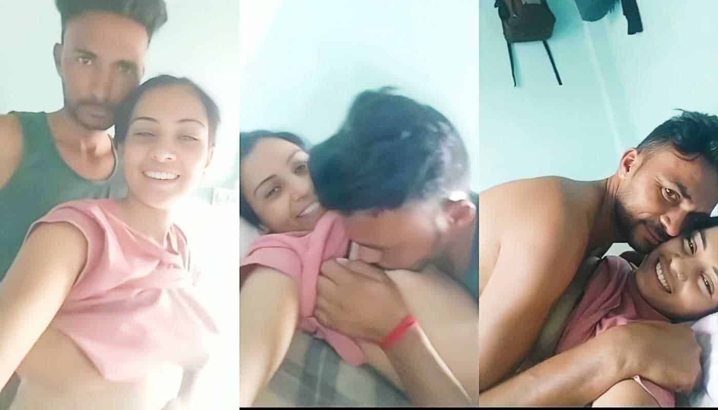 Pornhub Village Girlfriend in Pink Top Boob Press and Saved Pussy Fucked